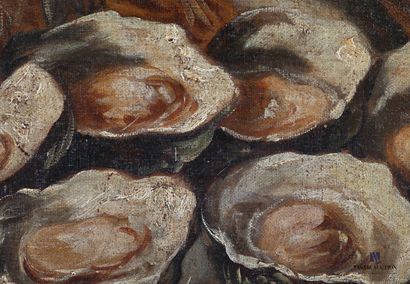null JONAS

Still life with fish and oysters

Oil on canvas

Signed lower left

(small...