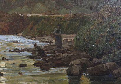 null ISENBART Emile (1846-1921)

Paysage au ruisseau en bord de montagne

Huile sur...