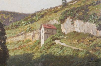 null ISENBART Emile (1846-1921)

Landscape with a stream on the edge of a mountain

Oil...
