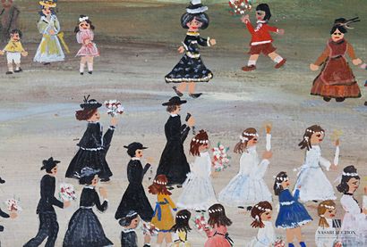 null COLLET Denise (20th century)

The procession

Oil on cardboard

Signed lower...