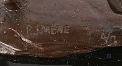 null MÈNE Pierre-Jules (1810-1879), d'après

Cheval lusitanien

Bronze 

Signé, numéroté,...