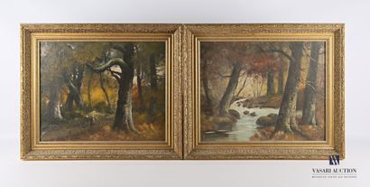 null WALKS René (19th - 20th century)

Stream in an undergrowth - Woman with a bundle...