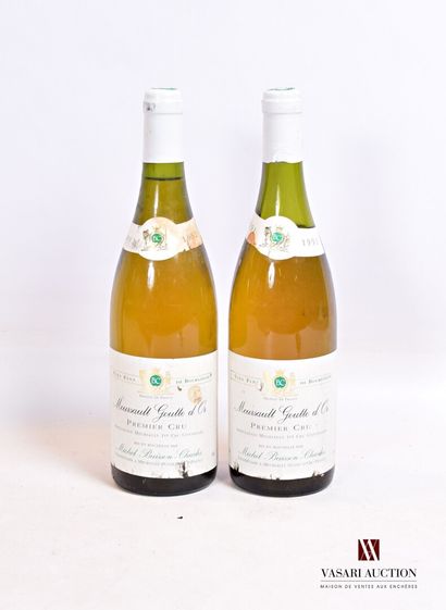 null 2 bouteilles	MEURSAULT 1er Cru Goutte d'Or mise Michel Buisson-Charles Prop.		

	1...
