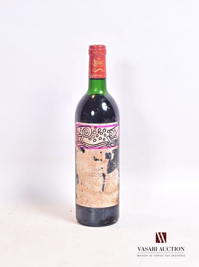 null 1 bouteille	Château MOUTON ROTHSCHILD	Pauillac 1er GCC	1988

	Et. de Keith Haring,...