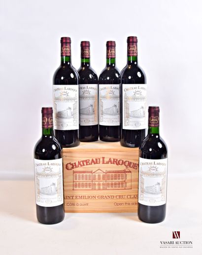 null 6 bouteilles	Château LAROQUE	St Emilion GCC	1996

	Et. impeccables. N : 4 mi/bas...