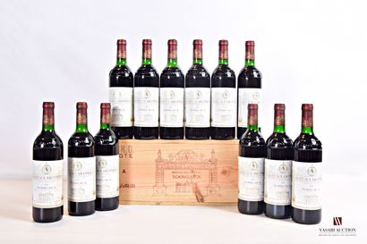null 12 bouteilles	Château LASCOMBES	Margaux GCC	1985

	Et.: 10 impeccables, 2 un...