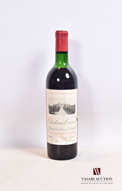 null 1 bouteille	Château CANON	St Emilion 1er GCC	1964

	Et. tachée (2 déchirures,...