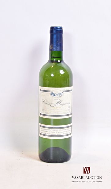 null 1 bouteille	Château MAGNEAU	Graves Blanc 	2005

	Et. tachée. N : bas goulot...