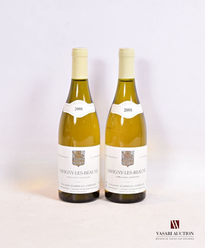 null 2 bottles SAVIGNY LES BEAUNE mise Philippe Dubreuil-Cordier 2008

	And. a little...