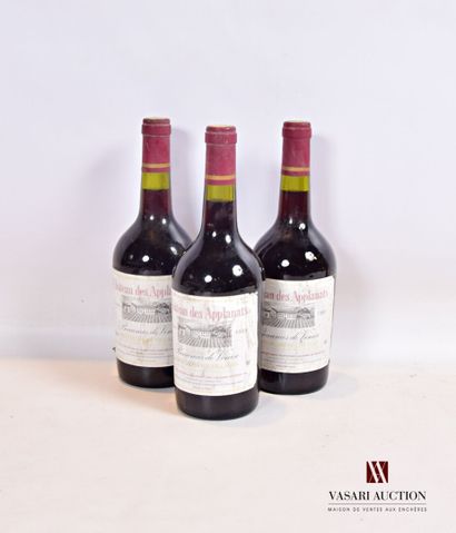 null 3 bouteilles	BEAUMES DE VENISE (rouge) mise Château des Applanats		1989

	Et....