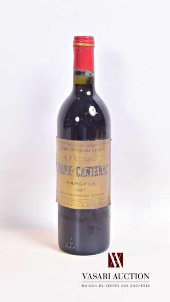 null 1 bouteille	Château BRANE CANTENAC	Margaux GCC	1981

	Et. un peu fanée et un...