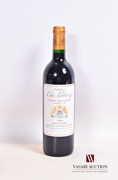 null 1 bouteille	Château COS LABORY	St Estèphe GCC	1996

	Et. impeccable. N : mi...
