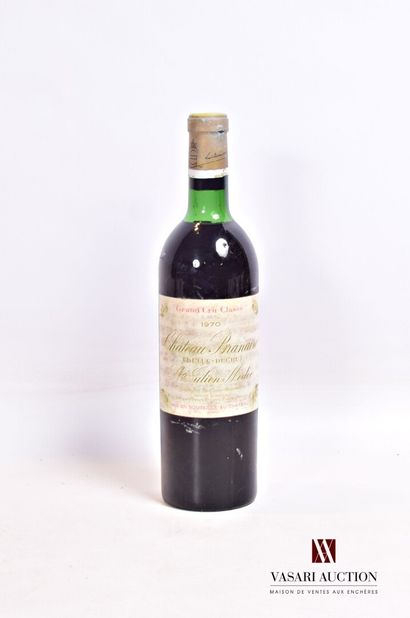 null 1 bouteille	Château BRANAIRE DUCRU	St Julien GCC	1970

	Et. fanée et tachée....