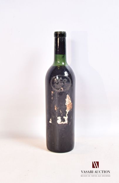 null 1 bouteille	Château PAPE CLÉMENT	Graves GCC	1959?

	Vestige d'étiquette, sans...