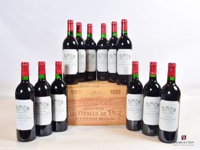 null 12 bouteilles	Château LES ORMES DE PEZ	St Estèphe	1989

	Et. impeccables. N...