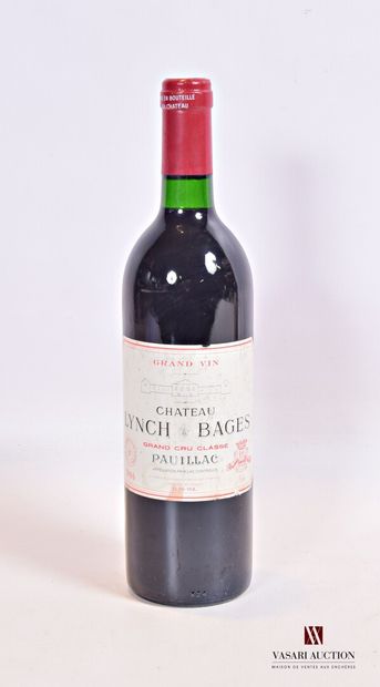 null 1 bouteille	Château LYNCH BAGES	Pauillac GCC	1986

	Et. tachée et légèrement...