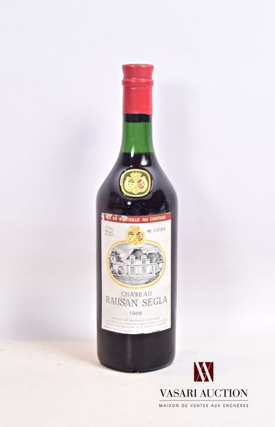 null 1 bouteille	Château RAUSAN SÉGLA	Margaux GCC	1966

	Et. un peu tachée et un...