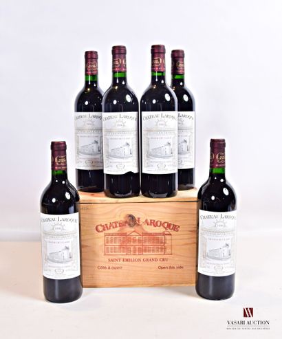 null 6 bouteilles	Château LAROQUE	St Emilion GCC	1996

	Et. impeccables (1 un peu...