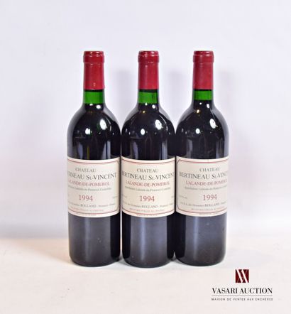 null 3 bouteilles	Château BERTINEAU ST VINCENT	Lalande de Pomerol	1994

	Et. impecables....