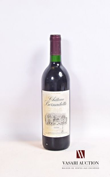 null 1 bouteille	Château BERNADOTTE	Pauillac CB	1990

	Et. tachée. N : bas goulo...