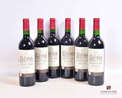 null 
6 bouteilles	LES ECUYERS	Bordeaux	2006




	Et.: 3 à peine tachées, 2 un peu...