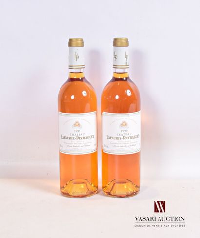 null 2 bouteilles	Château LAFAURIE PEYRAGUEY	Sauternes 1er CC	1999

	Et. impeccables....