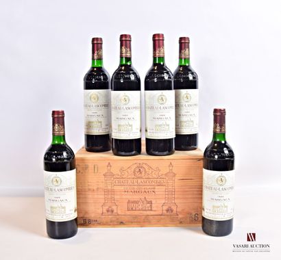 null 6 bouteilles	Château LASCOMBES	Margaux GCC	1986

	Et. impeccables. N : 3 bas...