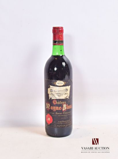 null 1 bouteille	Château MAYNE BLANC	Lussac St Emilion	1978

	Et. un peu fanée et...