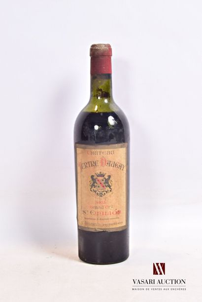null 1 bouteille	Château TERTRE DAUGAY 	St Emilion GCC	1953

	Et. fanée et très tachée...