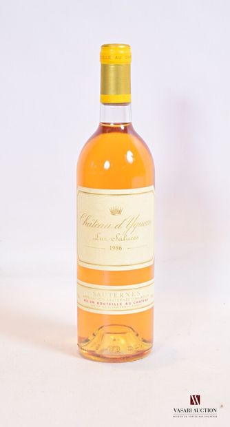 null 1 bouteille	Château d'YQUEM	1er Cru Sup Sauternes	1986

	Et. impeccable. N :...
