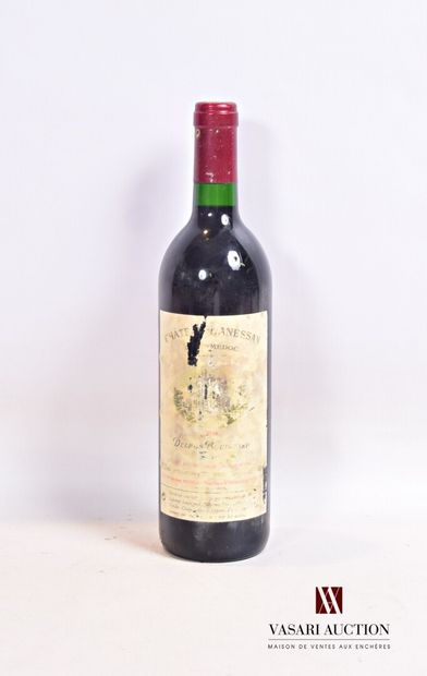 null 1 bouteille	Château LANESSAN	Haut Médoc	1990

	Et. très fanée et usée (confirmation...
