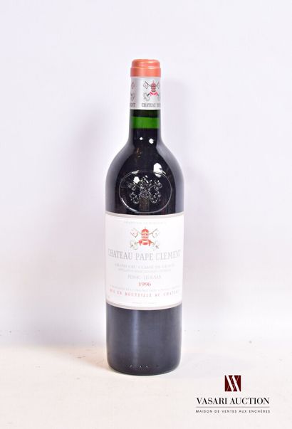 null 1 bouteille	Château PAPE CLÉMENT	Graves GCC	1996

	Présentation et niveau, ...