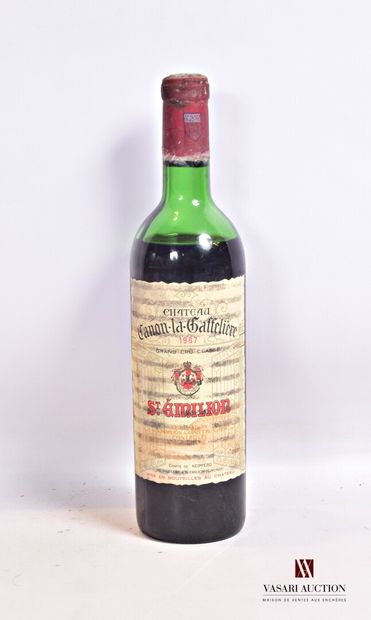 null 1 bouteille	Château CANON LA GAFFELIÈRE	St Emilion GCC	1967

	Et. fanée et tachée....