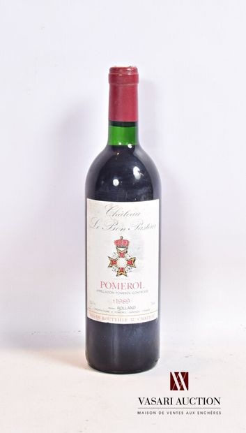 null 1 bouteille	Château LE BON PASTEUR	Pomerol	1989

	Et. usée et un peu tachée....