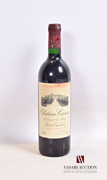 null 1 bouteille	Château CANON	St Emilion 1er GCC	1994

	Et. tachée. N : mi/bas ...