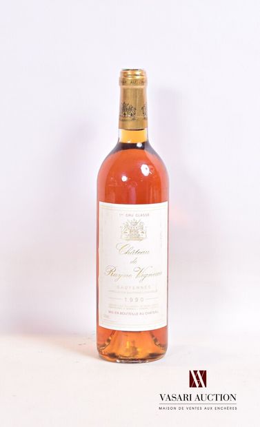 null 1 bouteille	Château de RAYNE VIGNEAU	Sauternes 1er CC	1990

	Et. un peu fanée...