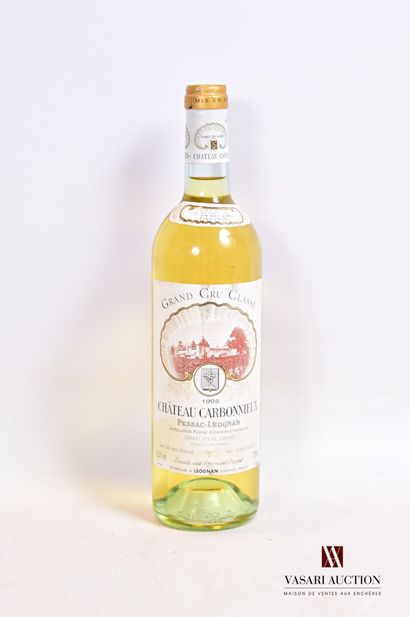 null 1 bouteille	Château CARBONNIEUX	Graves Blanc GCC	1998

	Et. un peu tachée avec...