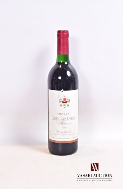 null 1 bouteille	Château TERREY GROS CAILLOUX	St Julien CB	1993

	Et. usée et tachée....