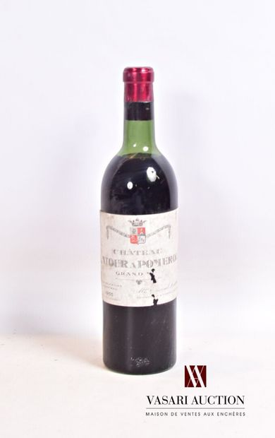 null 1 bouteille	Château LATOUR A POMEROL	Pomerol	1955

	Et. fanée, tachée et un...