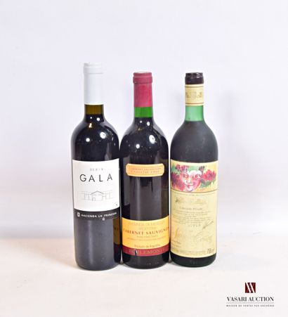 null Lot de 3 bouteilles comprenant :		

1 bouteille	Vino de la Tierra de Castilla...