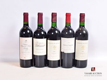 null Lot de 5 bouteilles comprenant :		

1 bouteille	Château BUISSON MILON 	Pauillac	1997

1...
