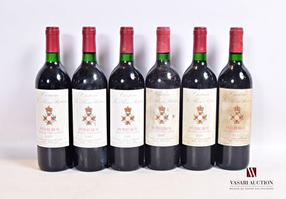 null 6 bouteilles	Château LE BON PASTEUR	Pomerol	1995

	Et. plus u moins tachées...