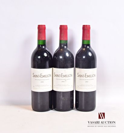 null 3 bouteilles	SAINT EMILION mise du Château Cheval Blanc		1993

	Et. un peu tachées...