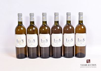 null 6 bouteilles	ISIS	Bordeaux blanc	1996

	Vin blanc sec produit par le Ch. La...