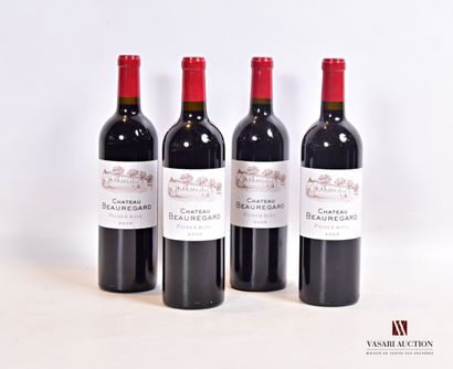 null 4 bouteilles	Château BEAUREGARD	Pomerol	2005

	Et.: 2 impeccables, 2 à peine...