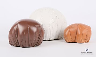 null PASSANITI Francesco (born in 1952)

Set of three sculptures "Caresses" in brown,...