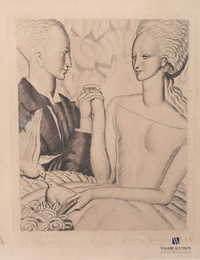 null DUPAS Jean (1882-1964)

Couple aux hirondelles

Gravure en noir

signée dans...