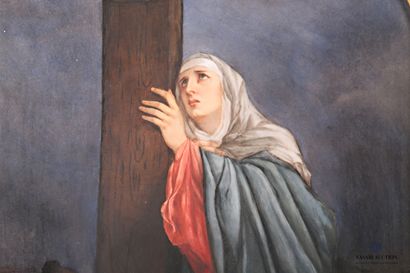 null DUFOUR Elisabeth 

Vierge au pied de la Croix

Peinture sur porcelaine

Signée...