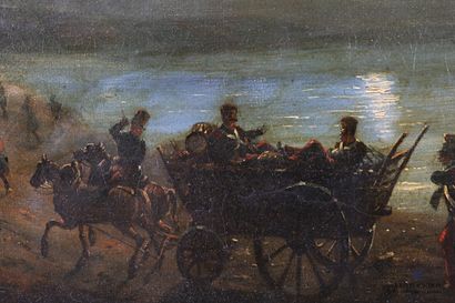 null CASSARD François Alphonse (1787-1842)

Le départ des troupes au clair de lune

Huile...