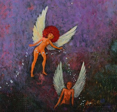 null BRAEM Georges (1931-1998)

Two angels 

Oil on canvas

Signed lower right 

22...